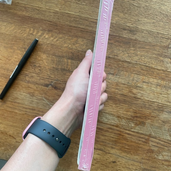 NEW Kate Spade Heart Pinstripe Take Note Large Notebook - Picture 2 of 4